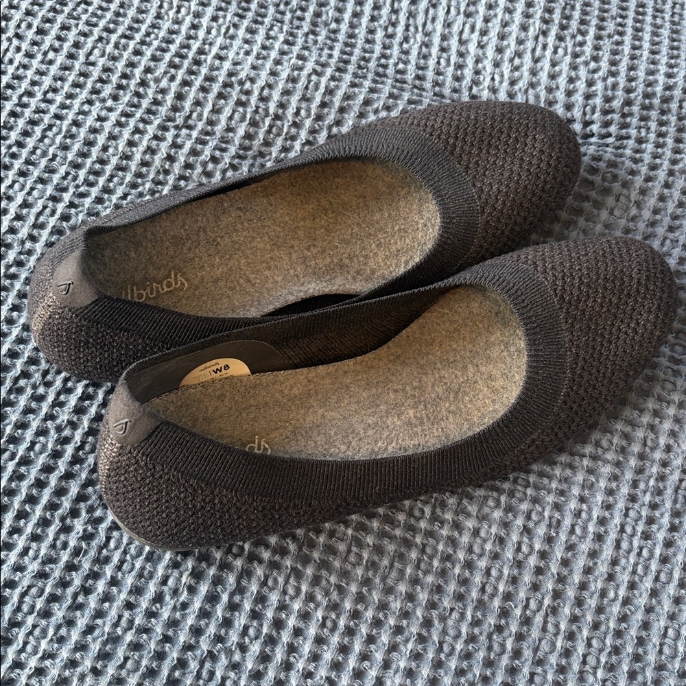 Allbirds Women’s Tree Breezers Flats Black Size 8 Ballet Flats Sustainable Shoes